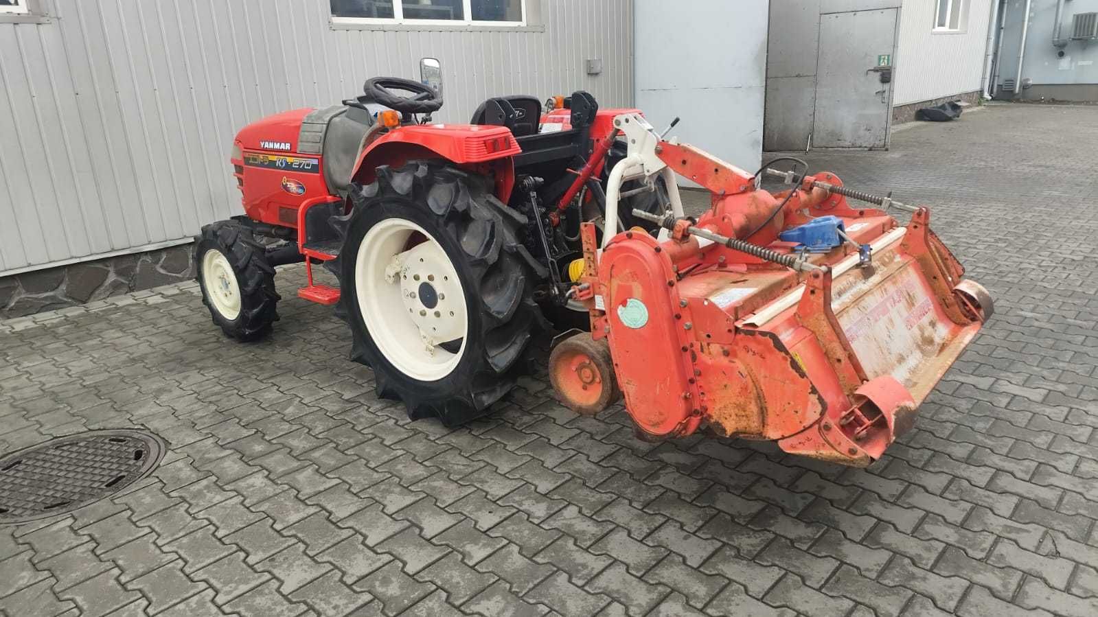 Japoński Traktor ciągnik YANMAR RS270 4x4 + glebogryzarka 27 KM Rewers