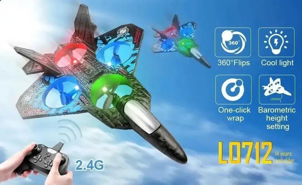 Радіокерований літак- винищувач з підсвічуванням Aerial Fighter Chaser