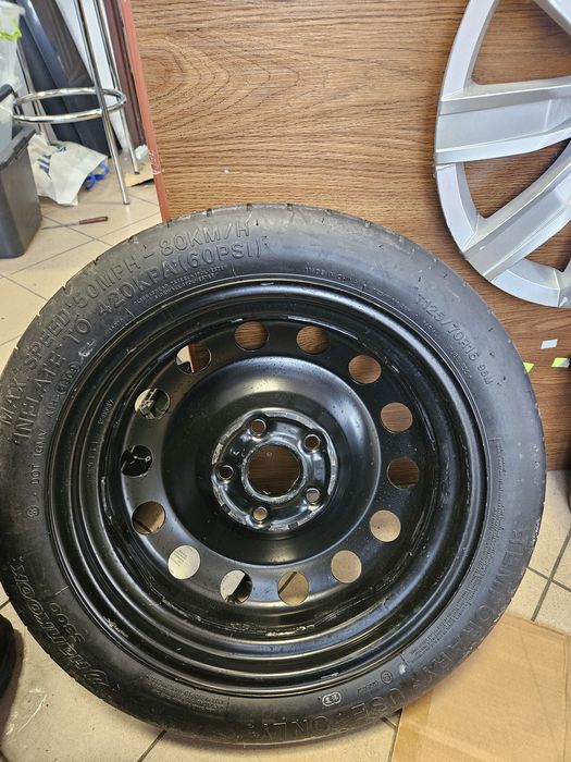 Koło dojazdowe Dojazdówka 16 5x112 VW Golf VI, VII, EOS 125/70R16