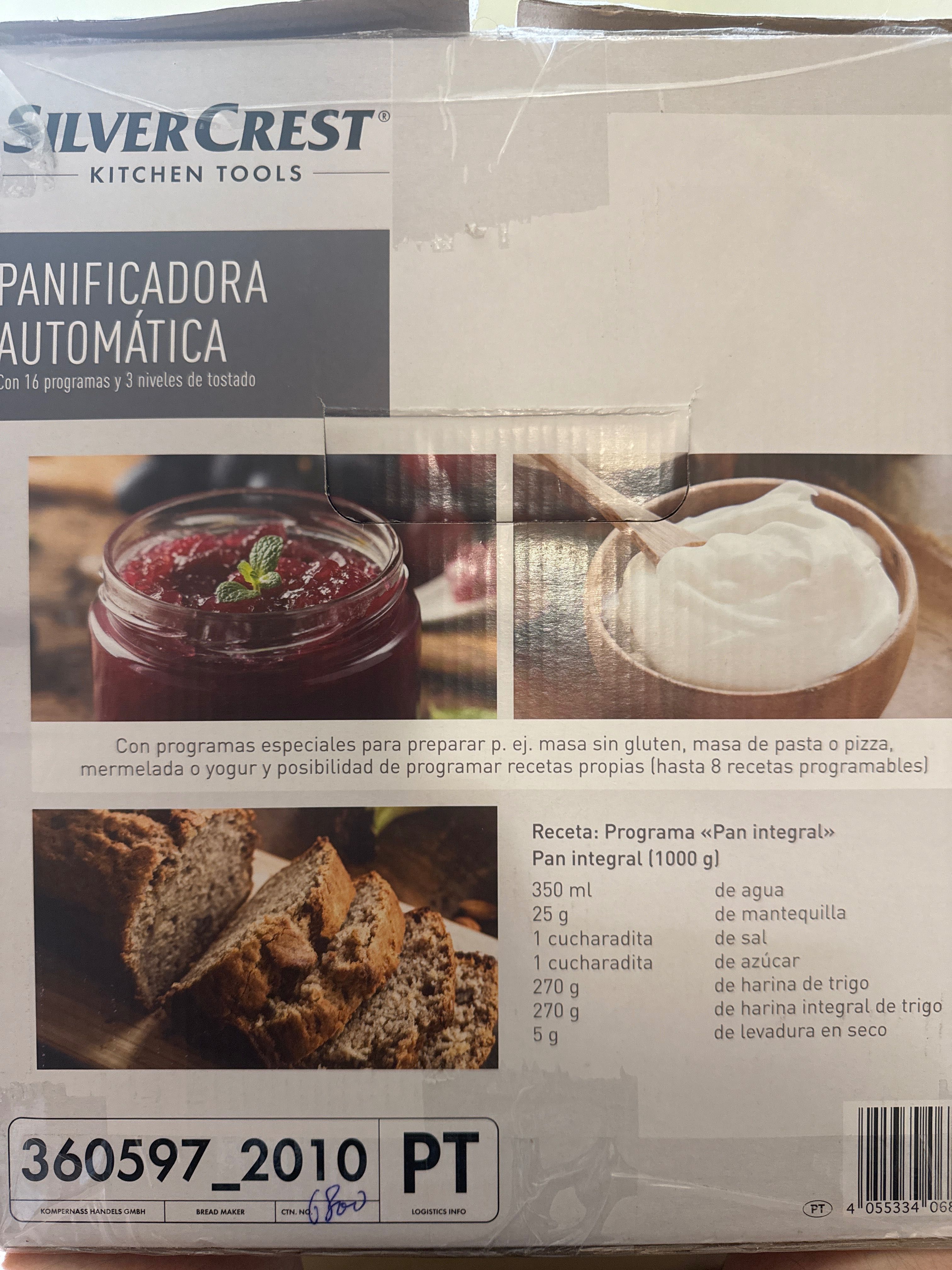 Maquina Pão automática Silver Crest 850W