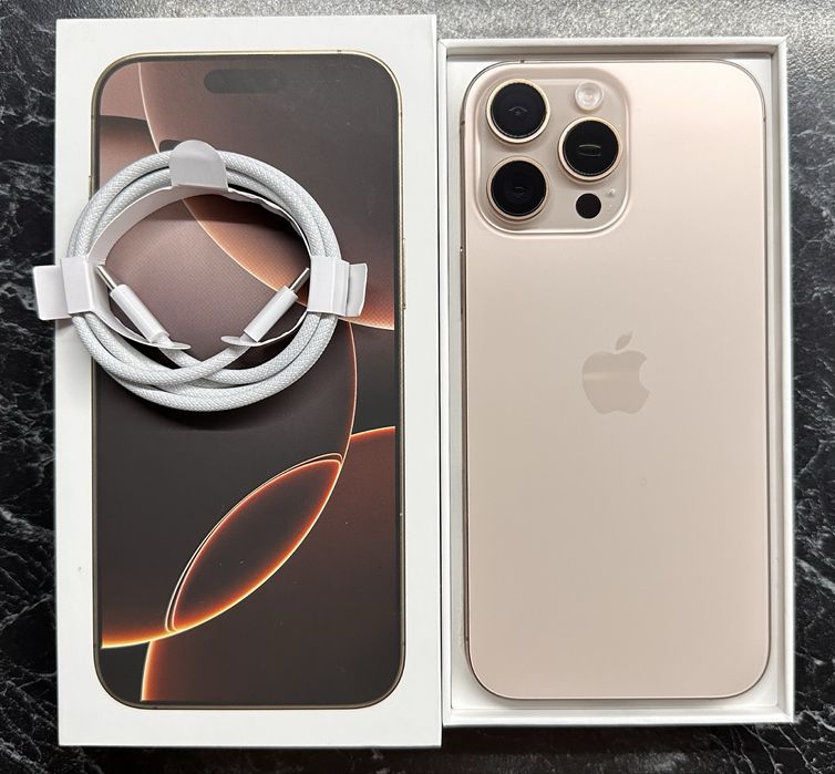 iPhone 16 Pro Max 256 eSim, 98% батарея 990$