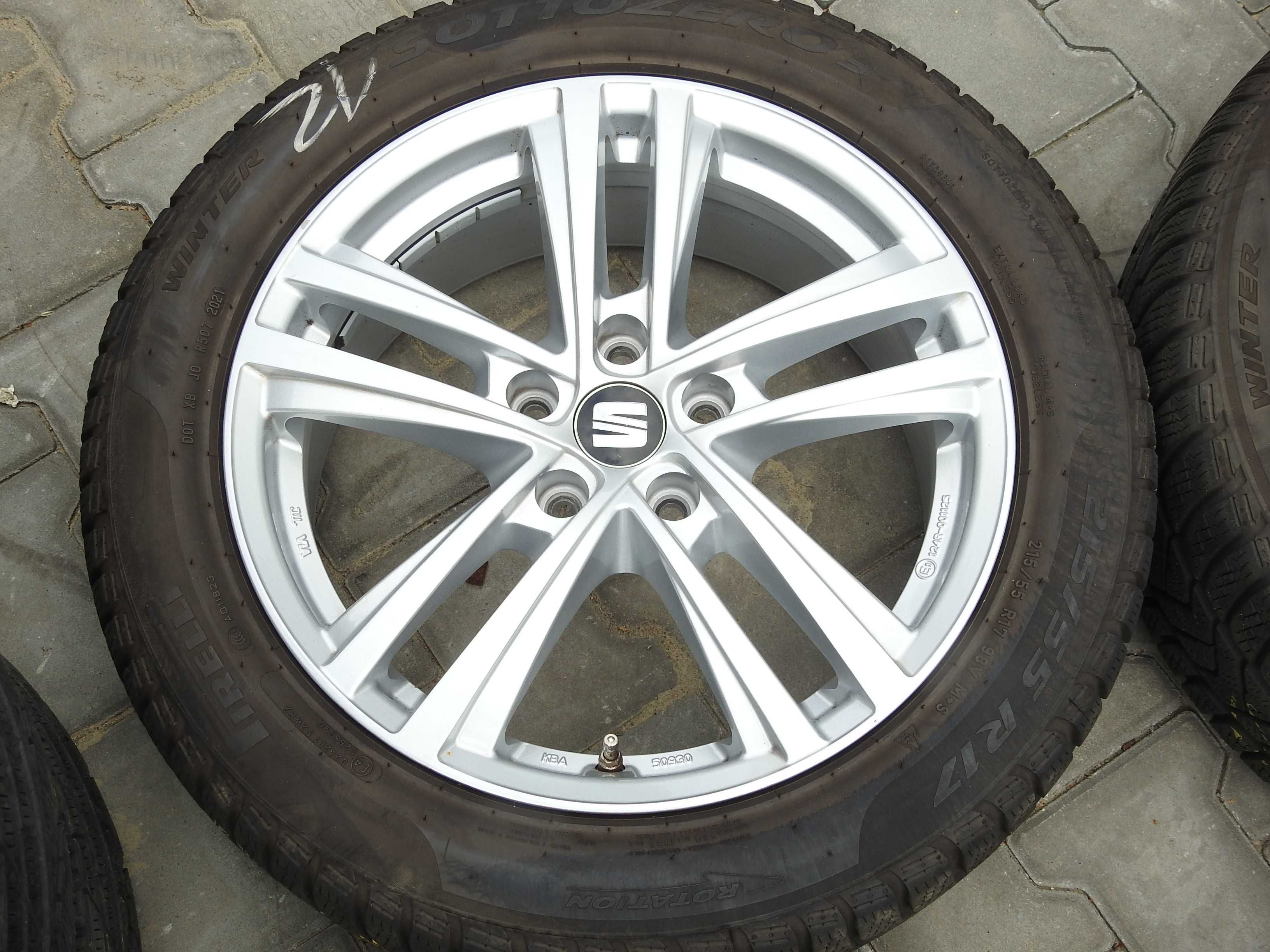4x SEAT OE - Felgi aluminiowe ET45 17" 5x112 Super STAN