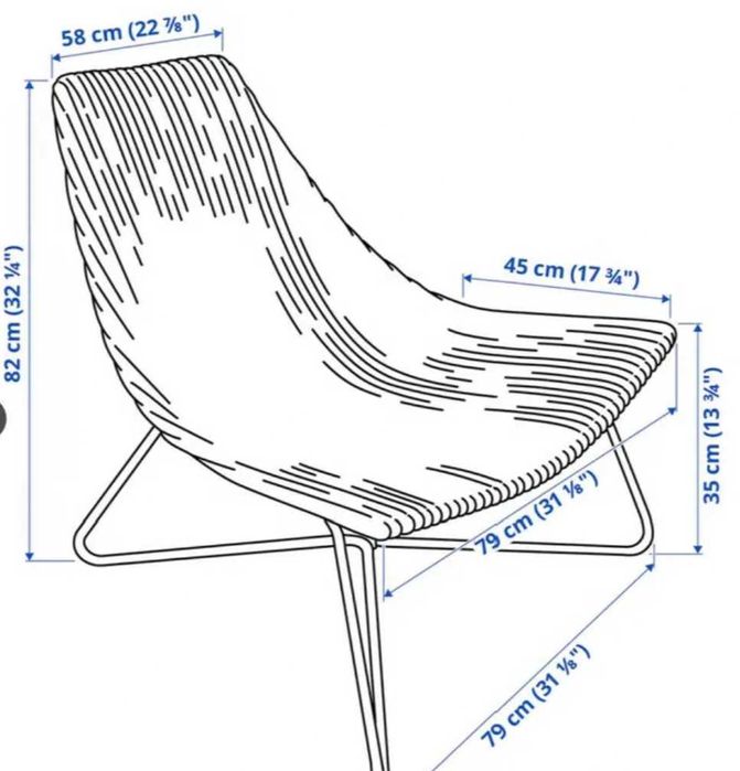 Vendo Poltrona/Cadeirão IKEA RÅDVIKEN castanho escuro/preto