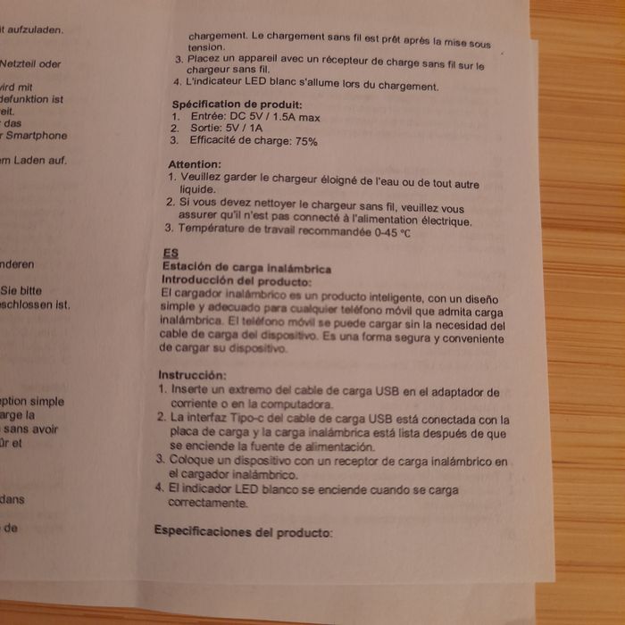 Carregador e suporte smartphone sem fios