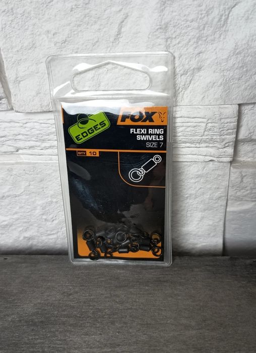 Nowe krętliki z ringiem FOX Edges Flexi Ring Swivels Size 7 – oryginal