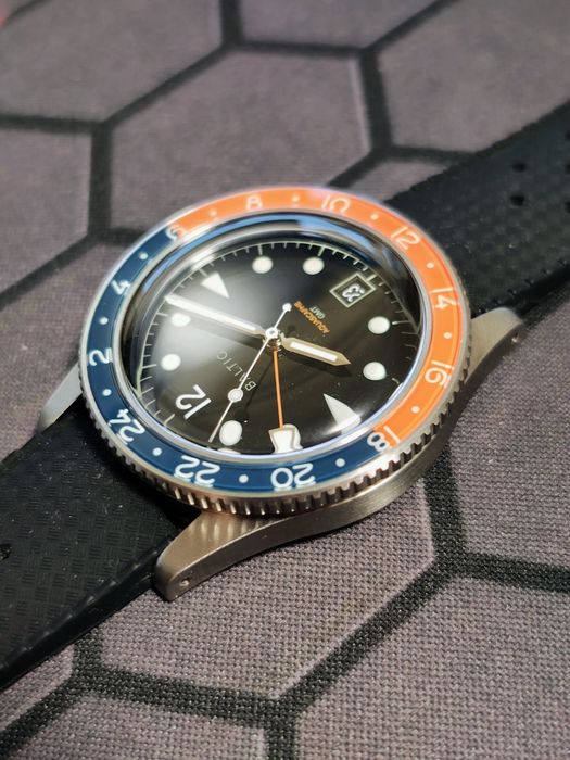 Baltic Aquascaphe GMT Orange z bransoletą BOR
