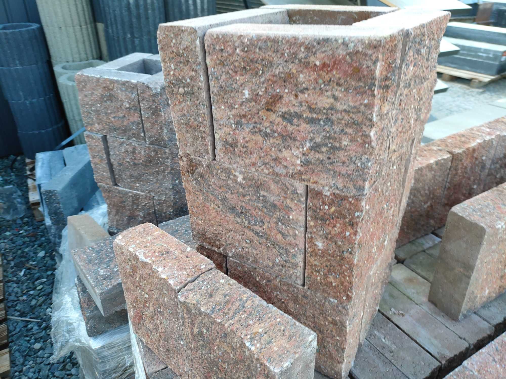 Płytka uniwersalna grządki elewacja palisada obrzeże mur grill donica