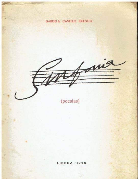 9695 Sinfonia - Poesias de Gabriela Castelo Branco / Autografado