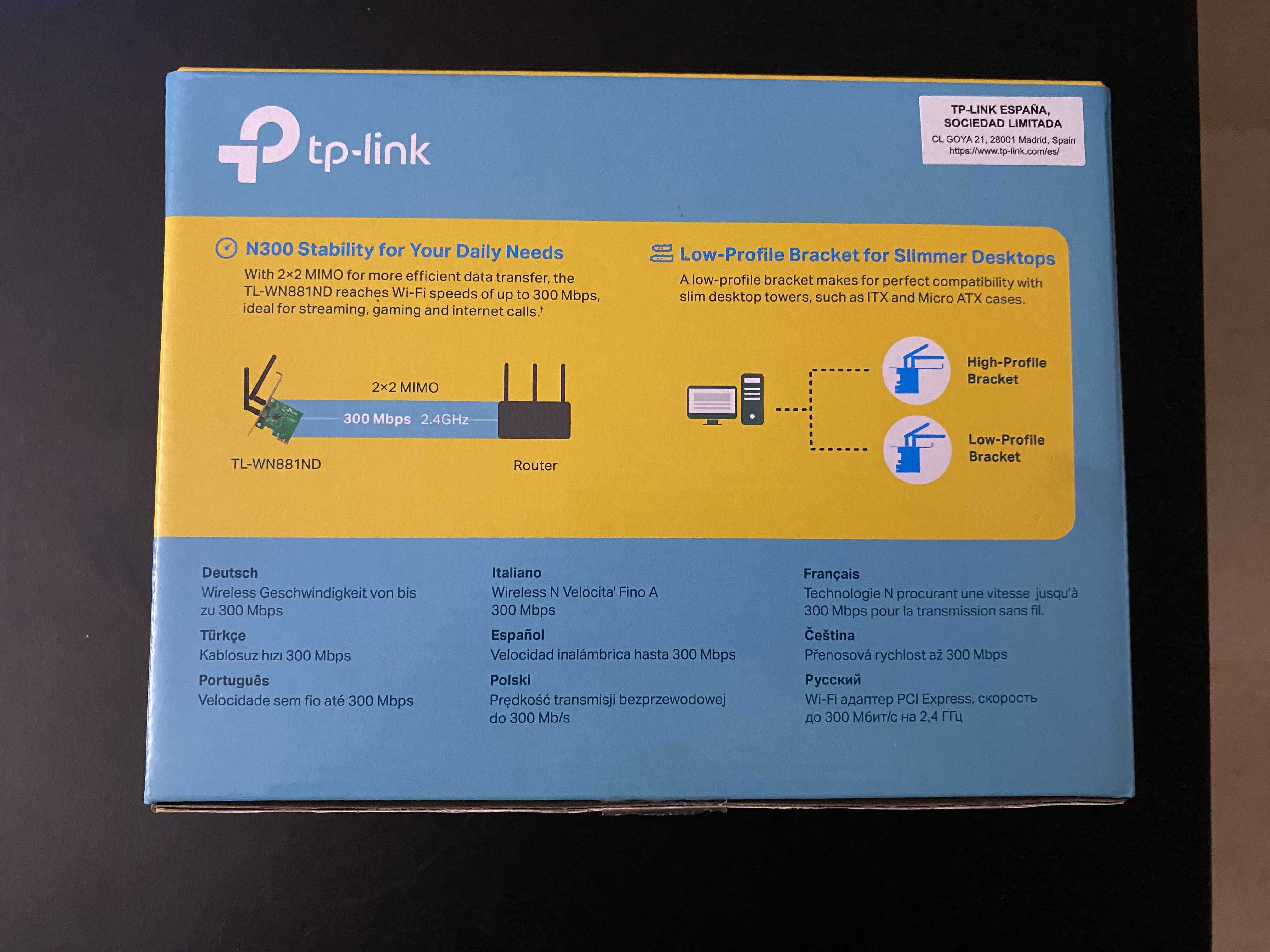 wifi pci TP-Link TL-wn881nd