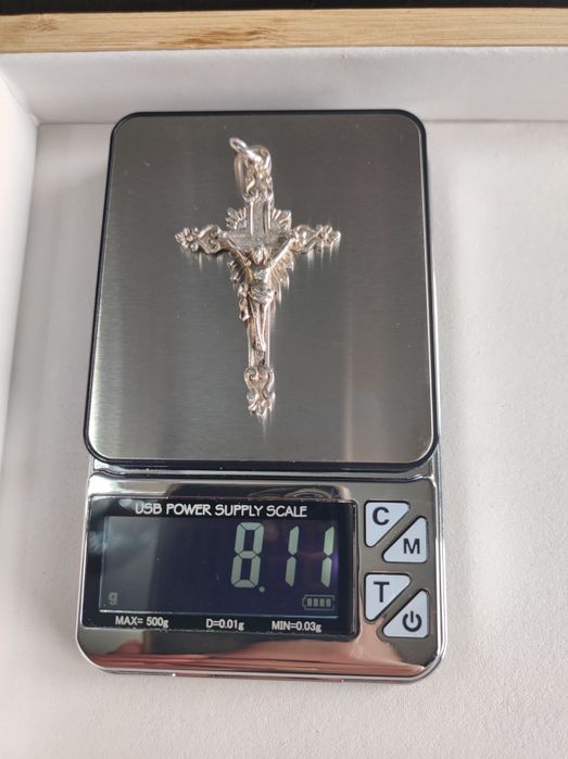 Pendente Crucifixo Prata Portuguesa