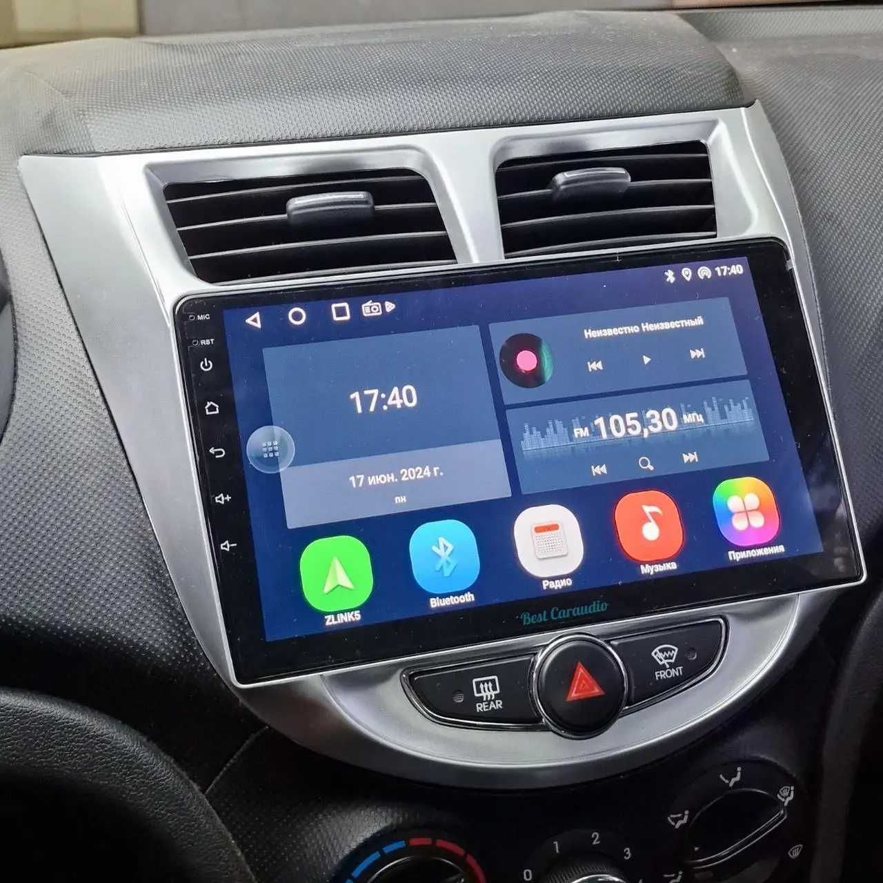 Штатна магнитола android Hyundai Accent CarPlay