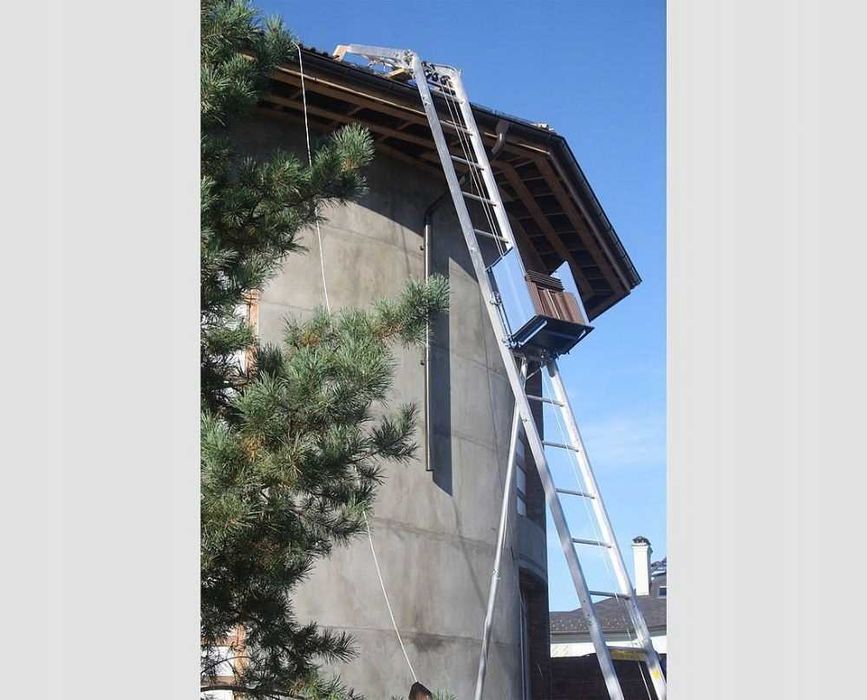 Podpora teleskopowa alu 2,2- 5,7m do drabin wind dekarskich GEDA