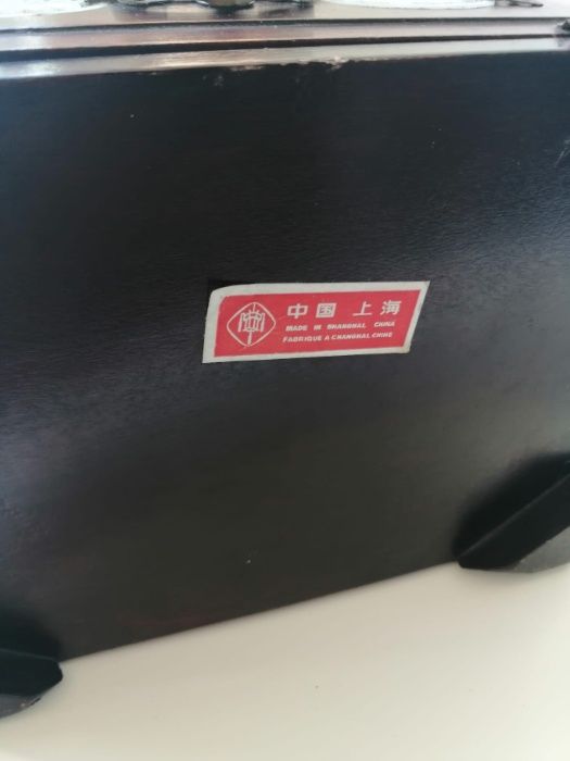 Guarda jóias Antigo em madeira maciça e madre pérola