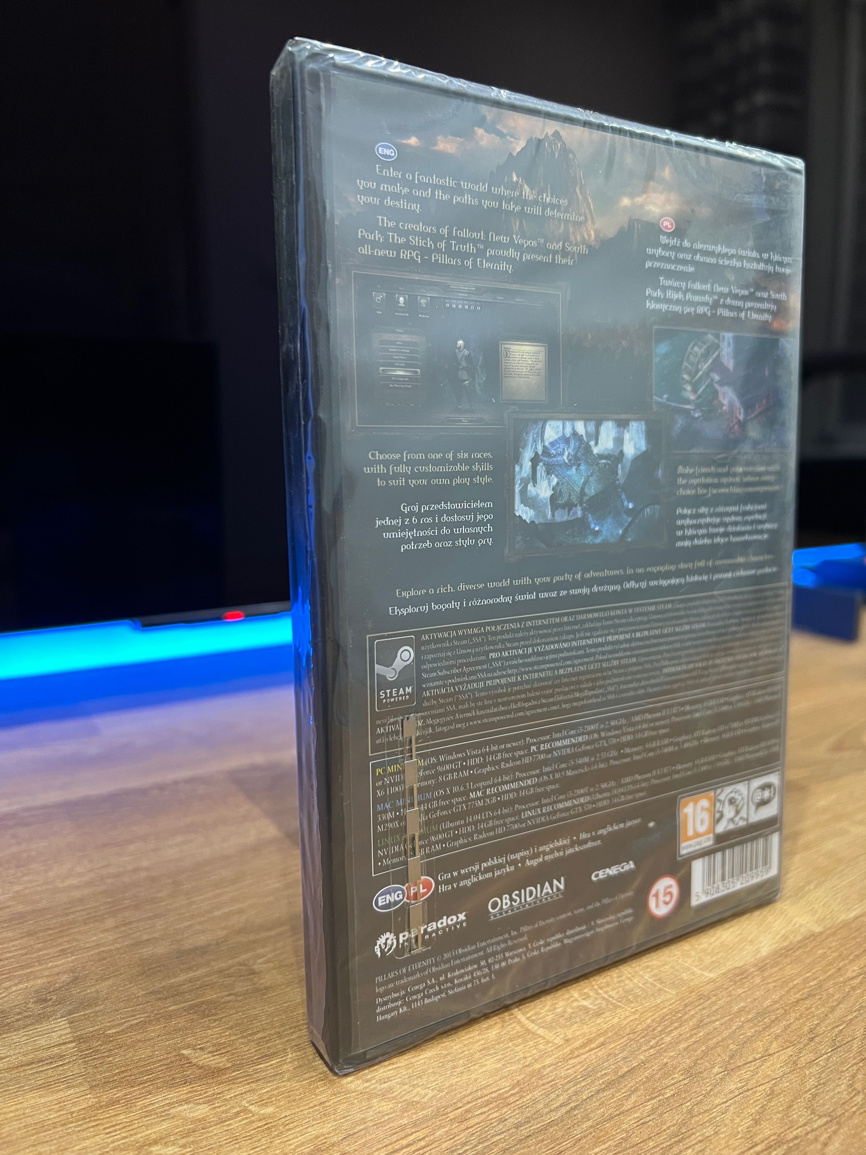 Pillars Of Eternity NOWA FOLIA (PC PL 2015) DVD BOX premierowe wydanie