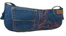 Torebka na ramię codzienna mała, pojemna, jeans, nowa