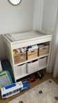 Trocador fraldas ikea branco com almofada