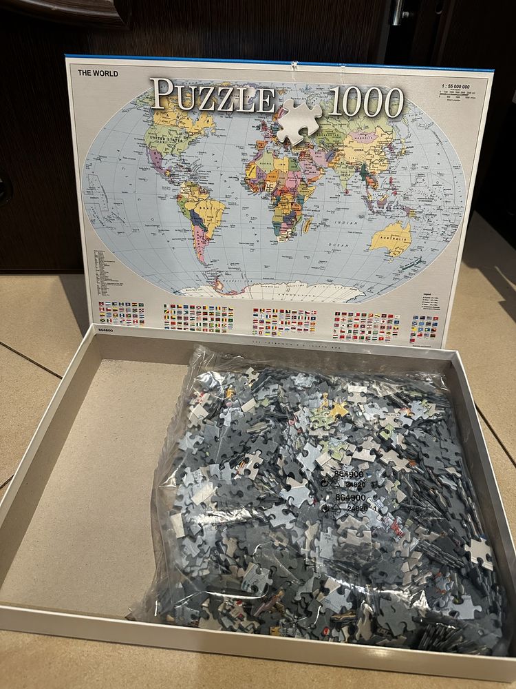 Puzzle mapa swiata