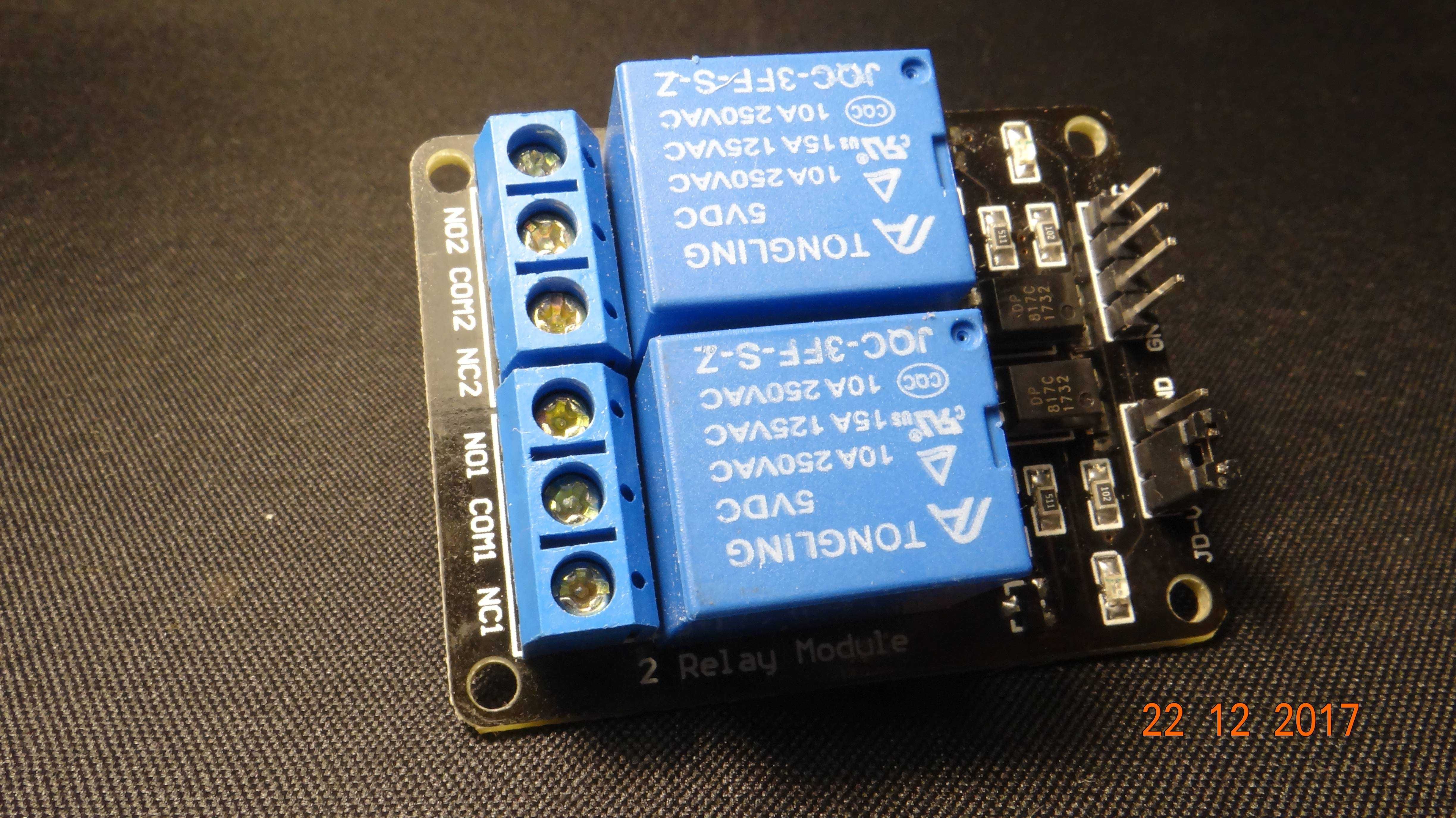 Модуль реле 2 канала 5V для Arduino, Pic, ARM