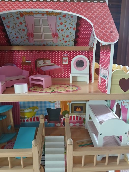 Domek dla lalek domek drewniany