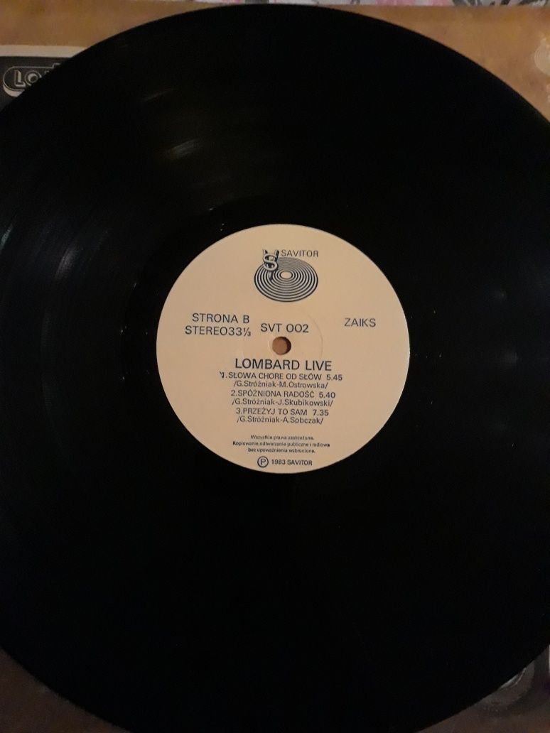 Niezapomniane koncerty LOMBARD- Live. 1983.Kolekcja własna.