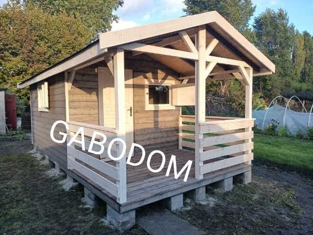 Domek drewniany letniskowy IGA18m2 ogrodowy domki z montażem w cenie