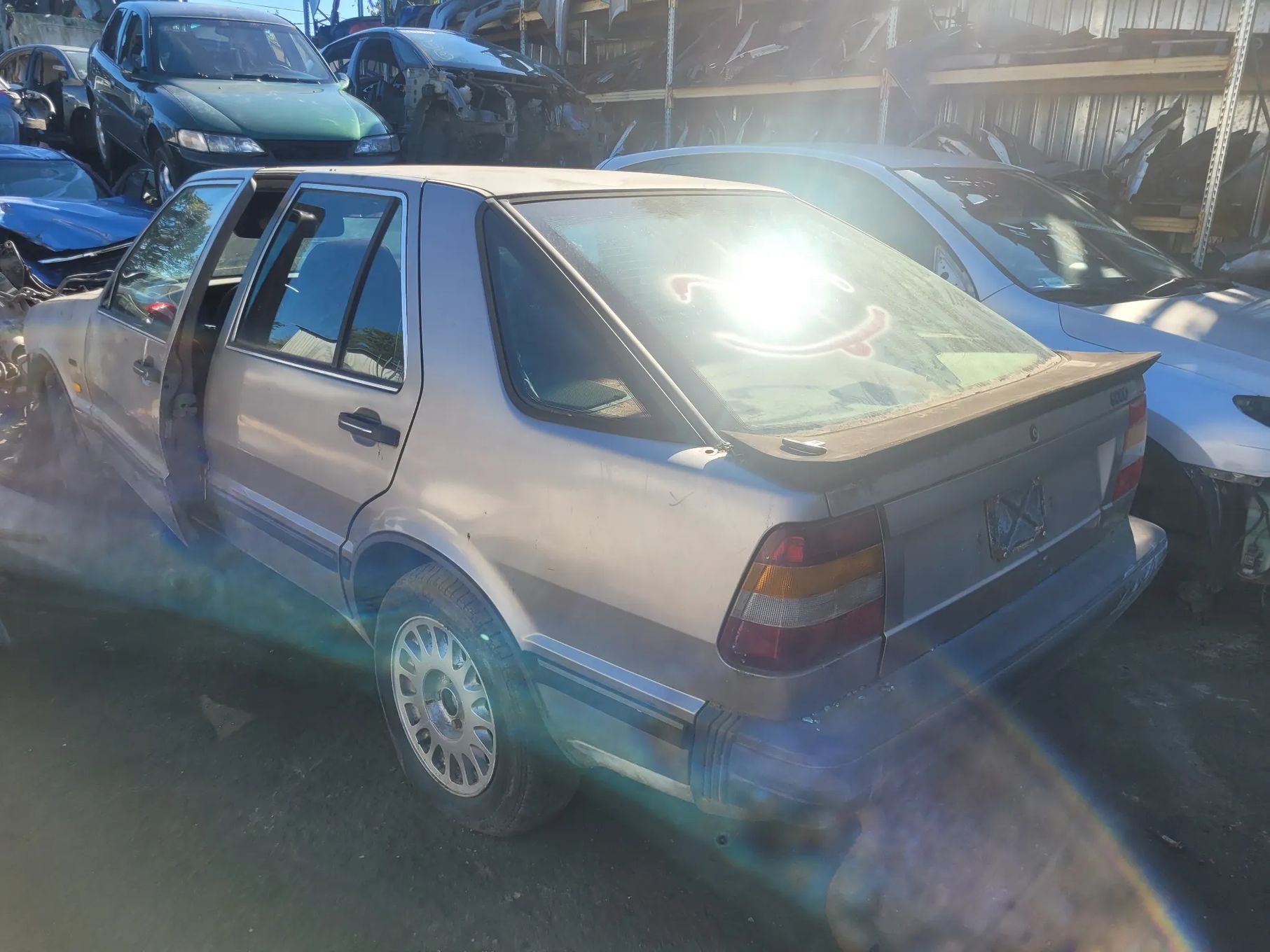 SAAB 9000 maska pokrywa silnika klapa bagażnika zderzak lampa reflektor pas przedni stop lampy halogeny przeciwmgłowe
