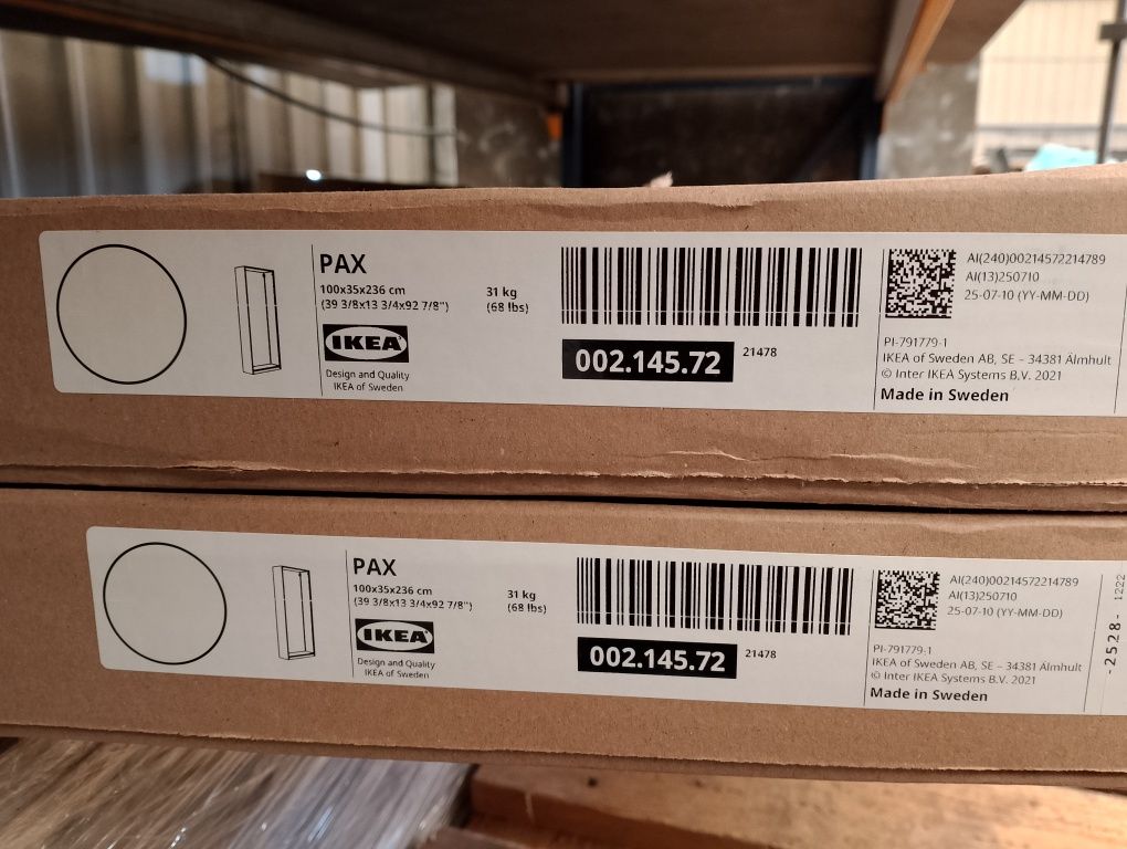 Pax obudowa szafy 100x35x236