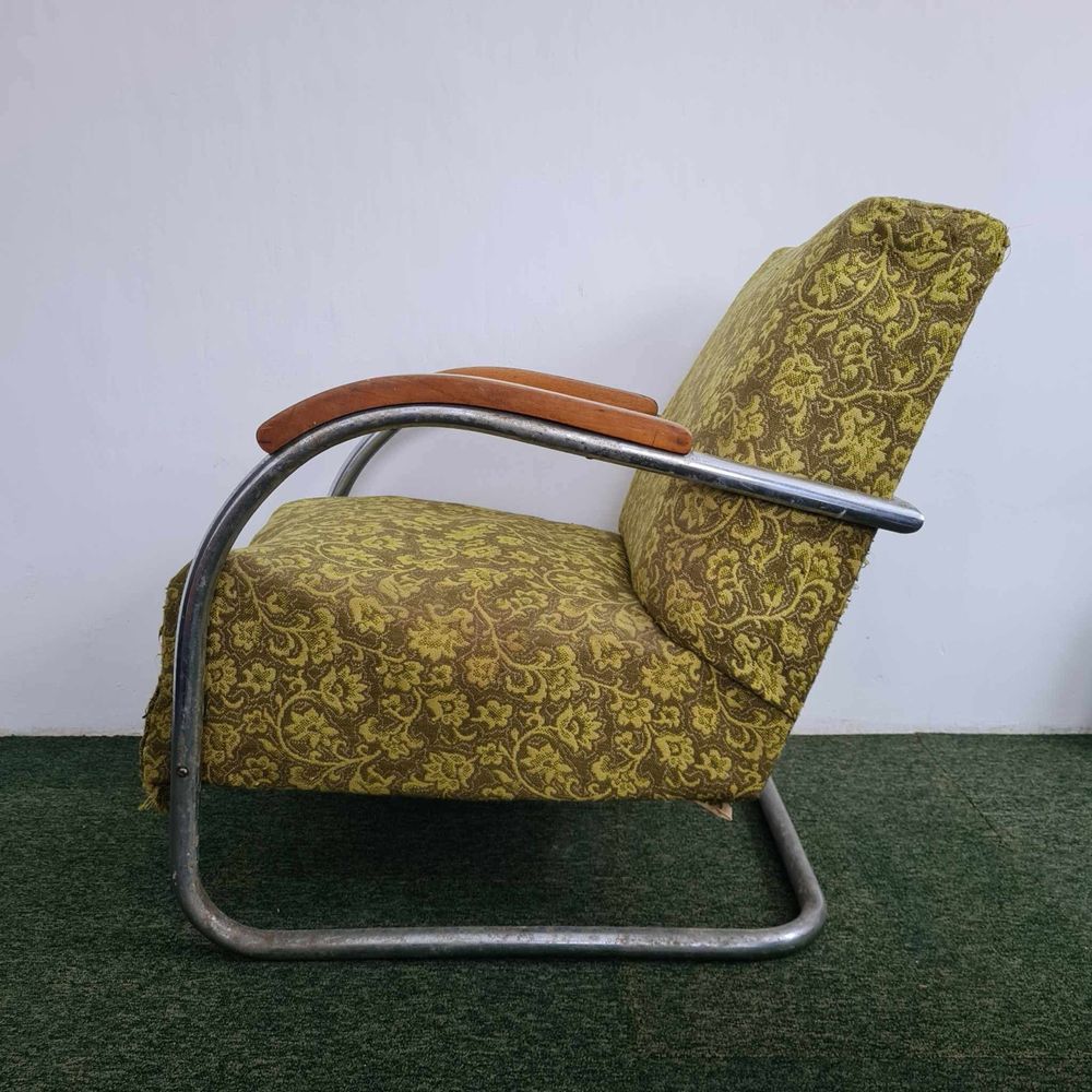 Fotel bauhaus lata 30-te 40-te zadziele Fabryka Mebli Stalowych Wschód