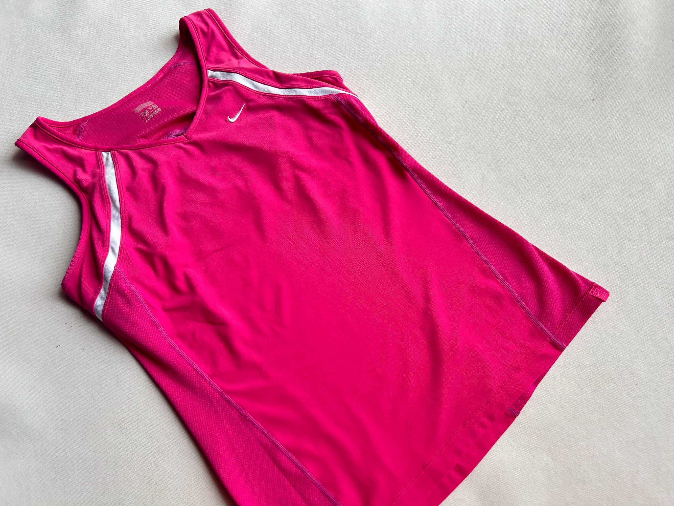 NIKE _ Różowa termoaktywna koszulka ze stanikiem L