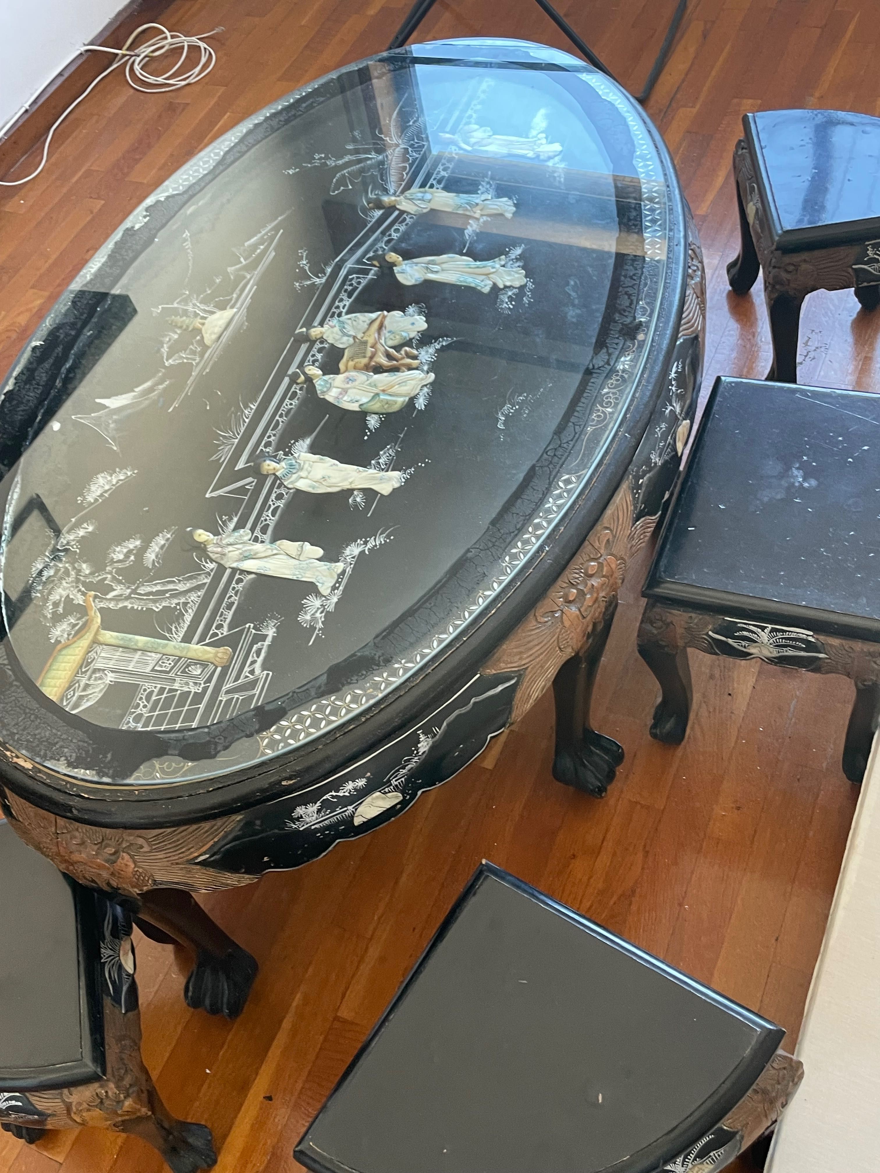 mesa vintage chinesa