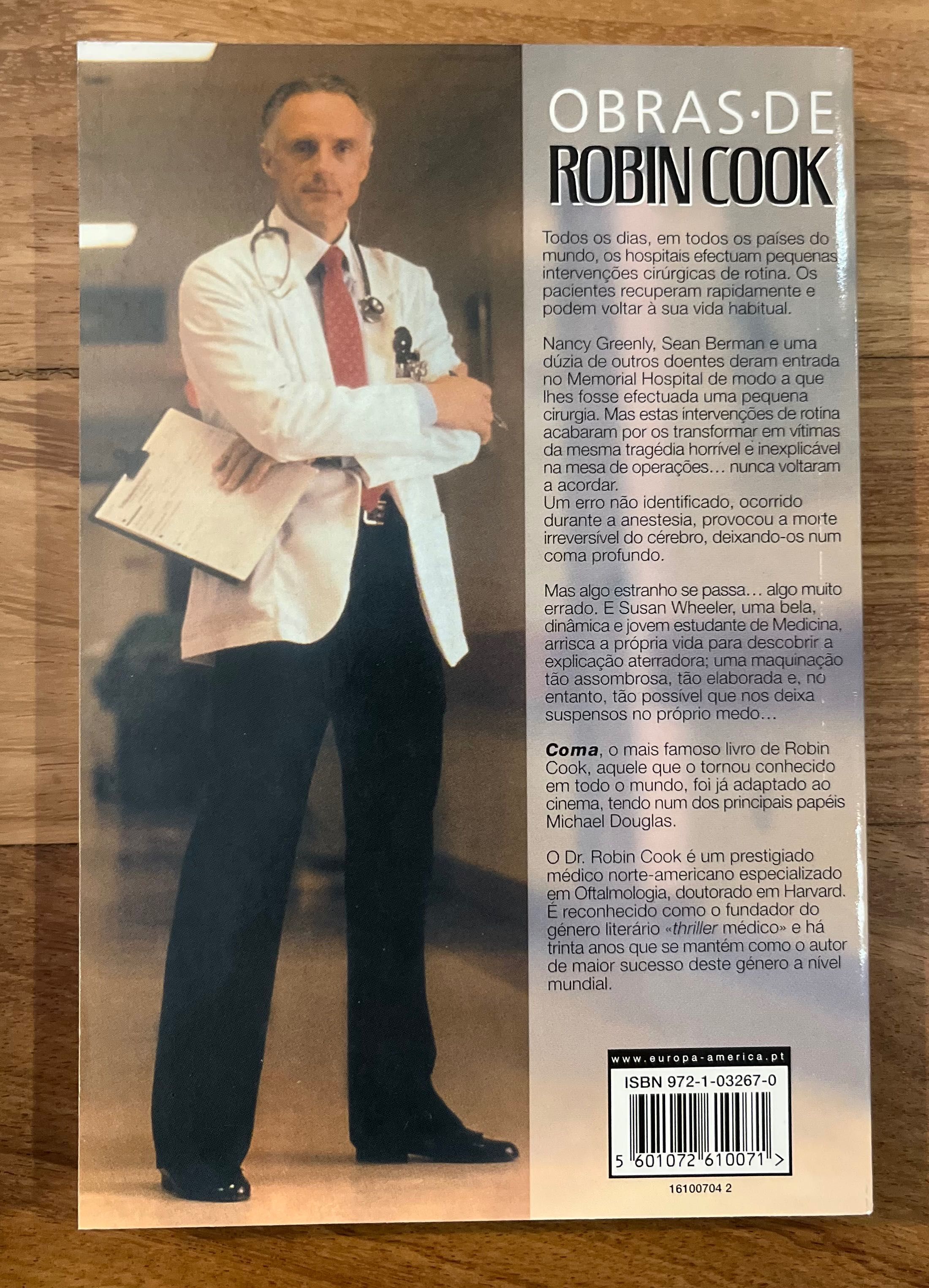 Livro Coma de Robin Cook