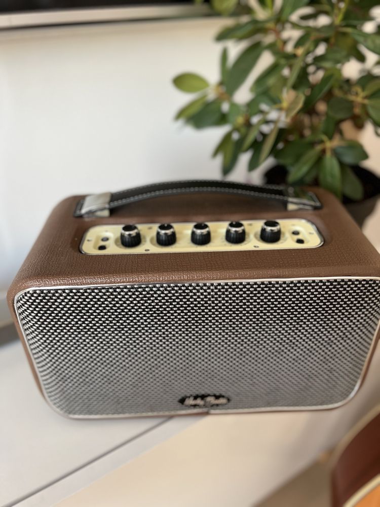 Harley Benton gitara elektroakustyczna + wzmacniacz + akcesoria