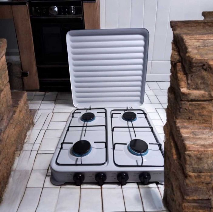 Настільна газова плита з подвійним контуром 4 конфорки Starlux