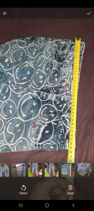 Spodnie dziecięce jeansy w minki 146