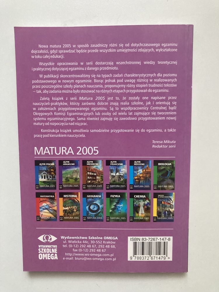 Język francuski - Matura 2005 zakres podstawowy