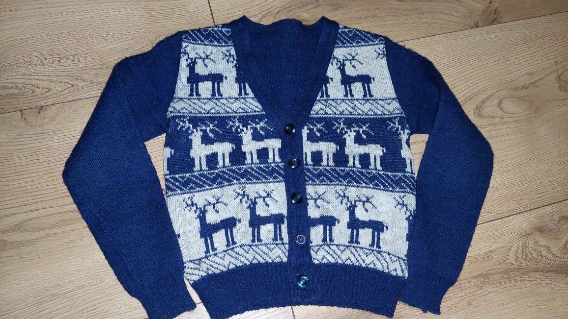 Sweterek sweter świąteczny z reniferami