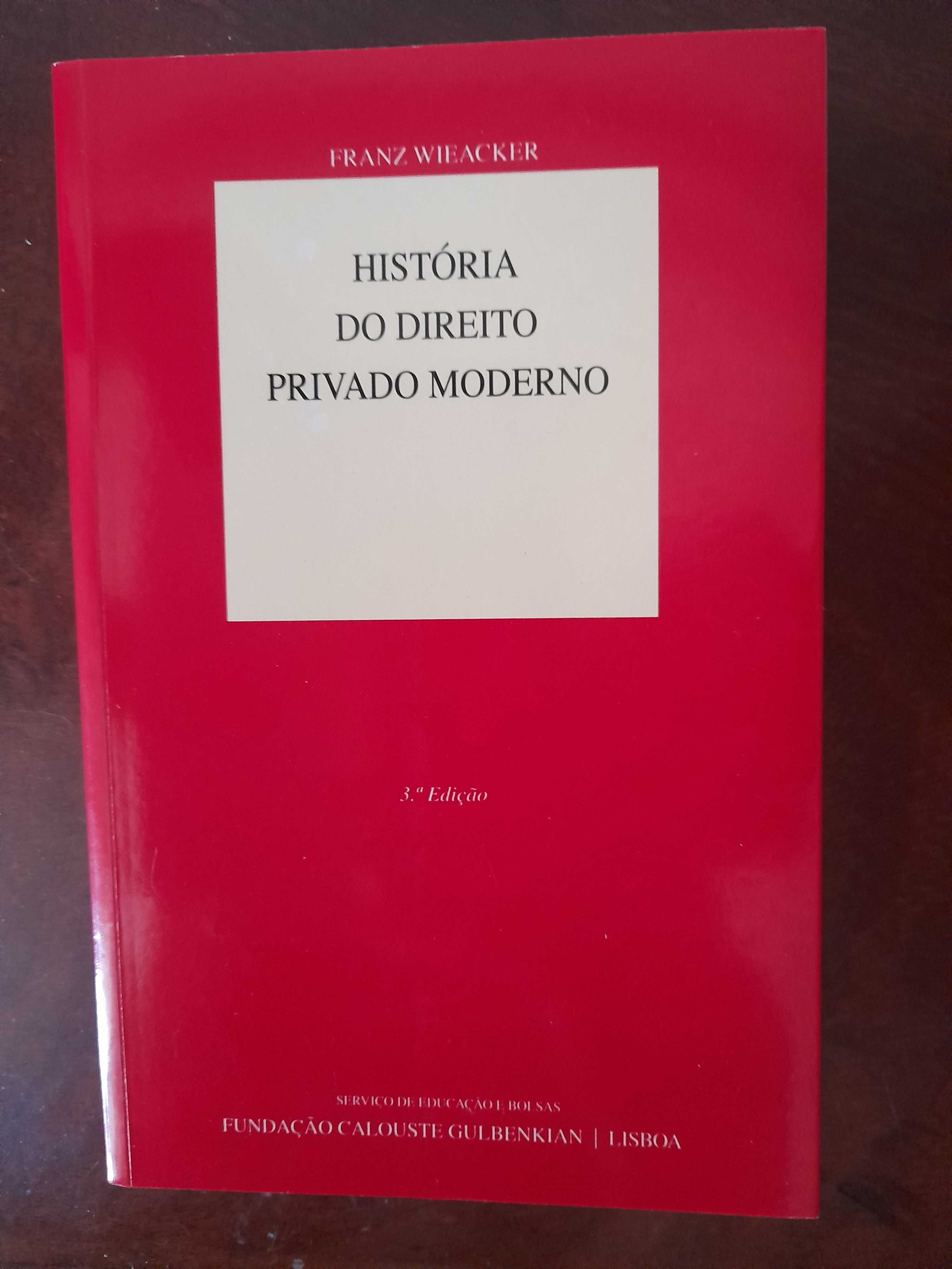 Livro "História Direito Privado Moderno", (3ª Edição)