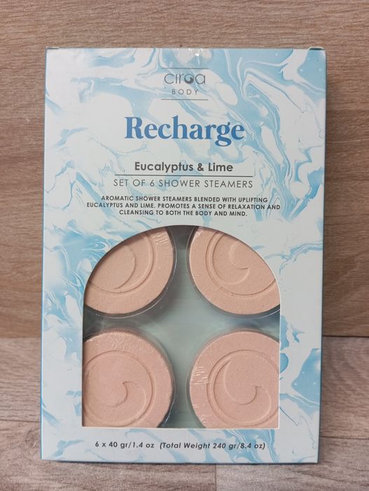 Zestaw sześciu parowych kostek pod prysznic C