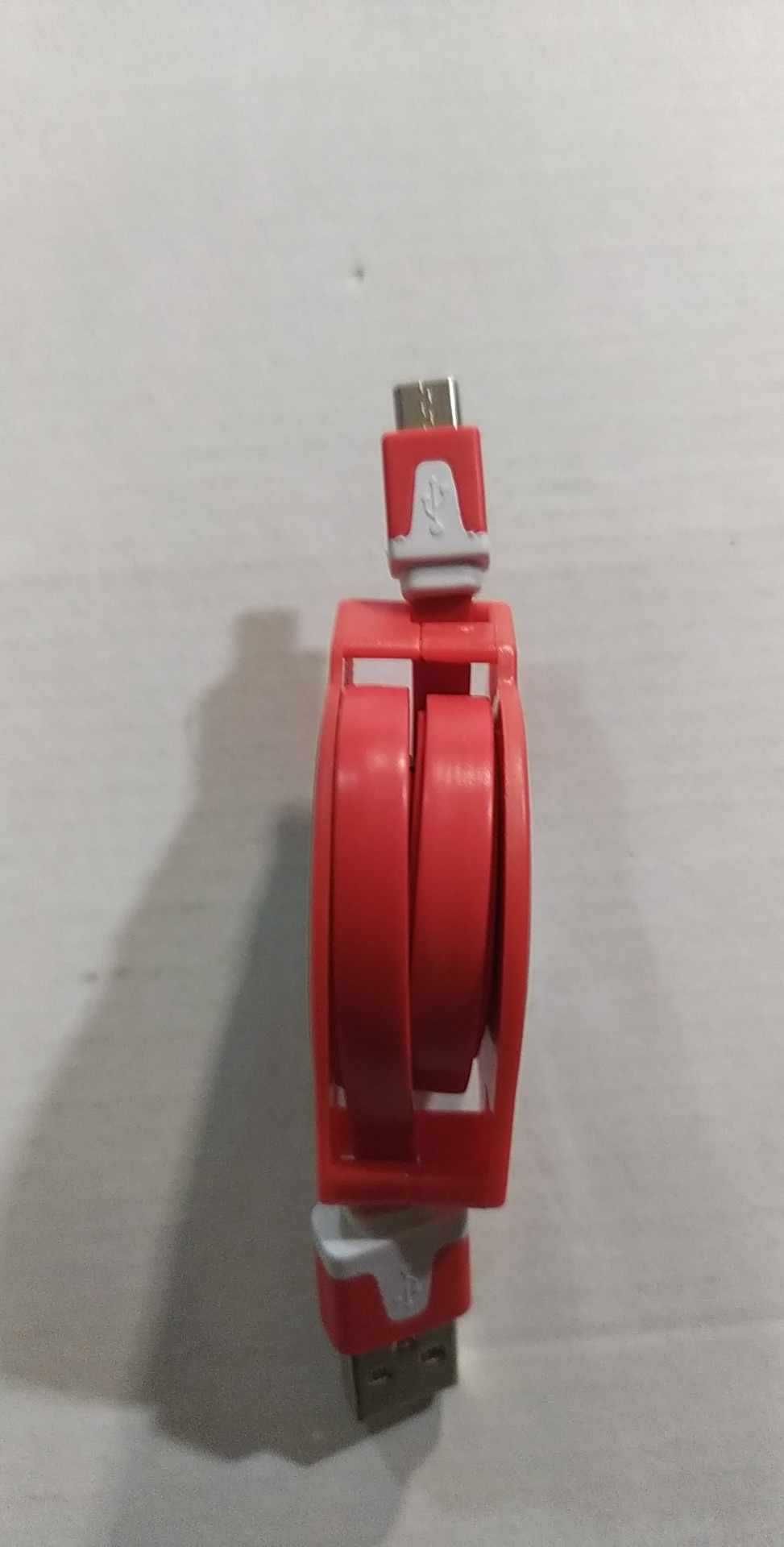 Kabel USB - Micro USB Regulowany Rozciągany max 95 cm czerwony