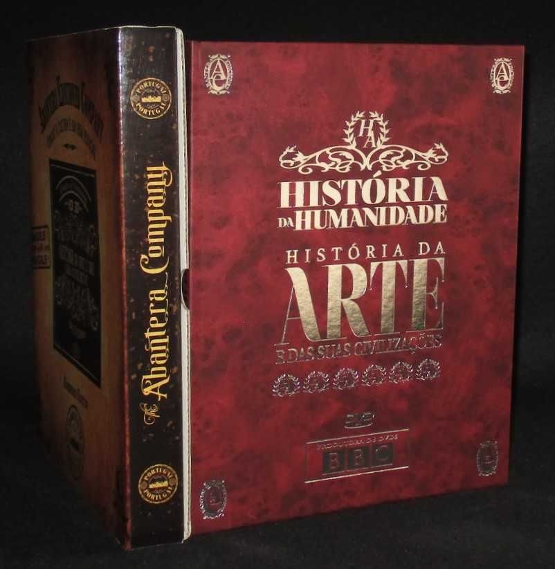 Livros História da Arte e das suas Civilizações em 3D 7 volumes 4 DVDs