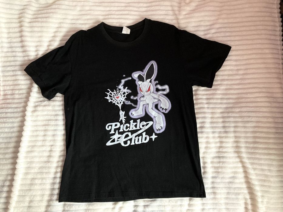Чорна футболка тішка XL з принтом Pickle Club