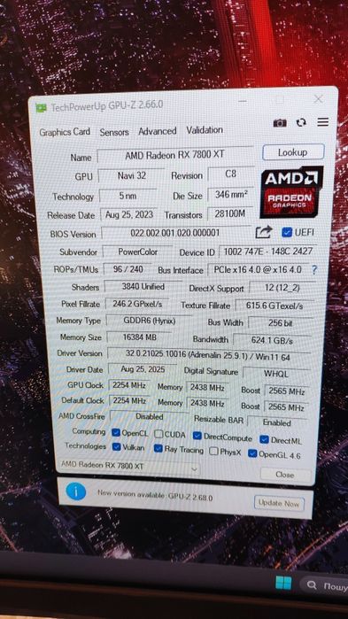 продам/обміняю топову RX 7800 XT 16GB Red Devil