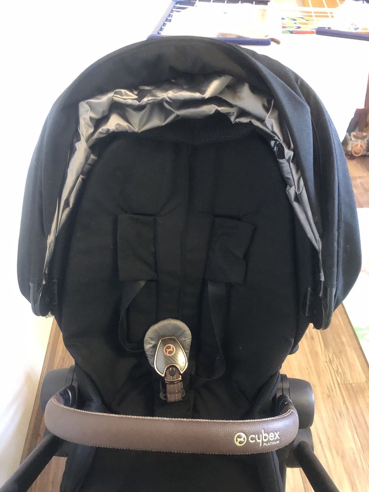 Cybex Priam Black / Cloud-Z прогулянка та автокрісло