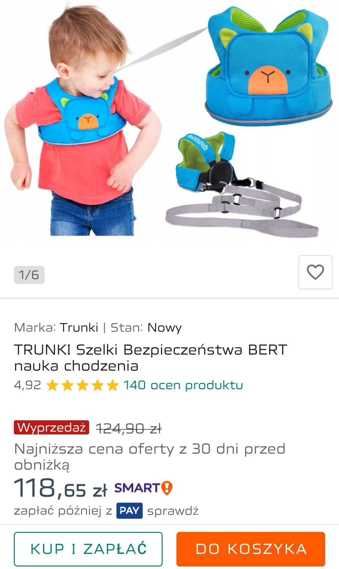Szelki bezpieczeństwa, dziecko, miś, nauka chodzenia