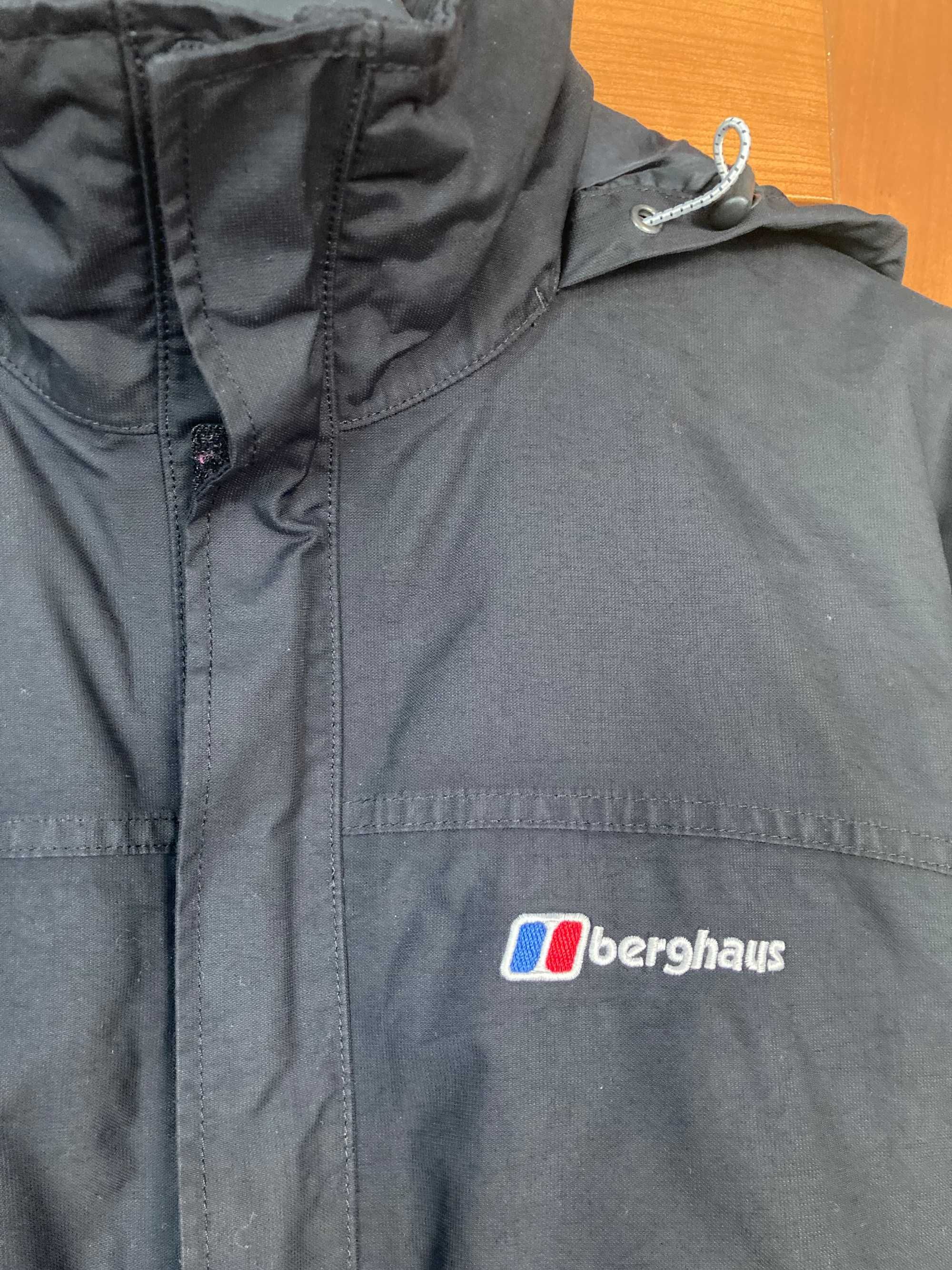 Berghaus XS/164 AQUAFOIL/cieplejsza kurtka/deszcz czarna super stan!