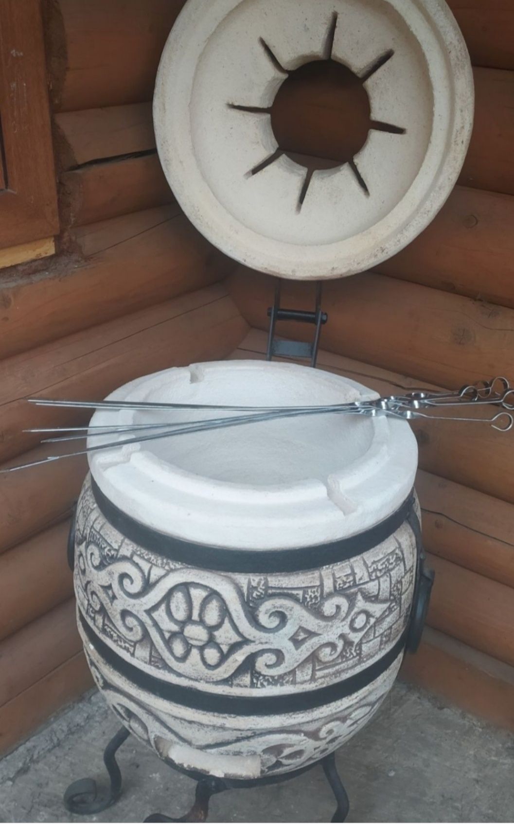 Тандир з двохсекційною сіткою та аксесуарами  в Івано-Франківську
