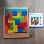 Drewniane puzzle układanka gra logiczna