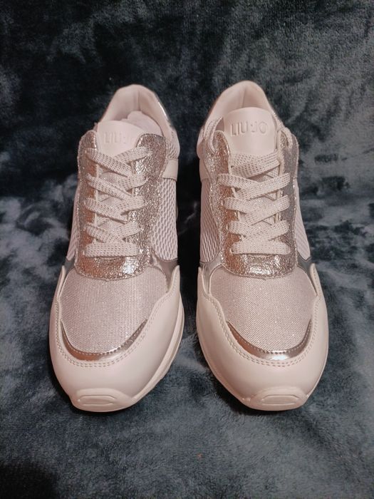 LIU JO Nowe oryginalne sneakersy na koturnie r.39