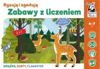 Kapitan Nauka. Zabawy z liczeniem Rysuję i zgaduję - Anna Grabek, Bea