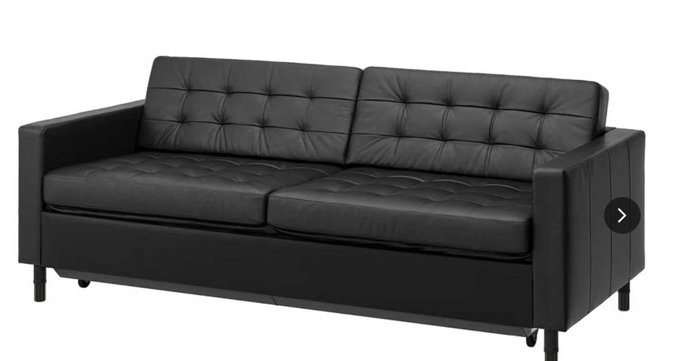 LANDSKRONA sofa skórzana rozkładana IKEA